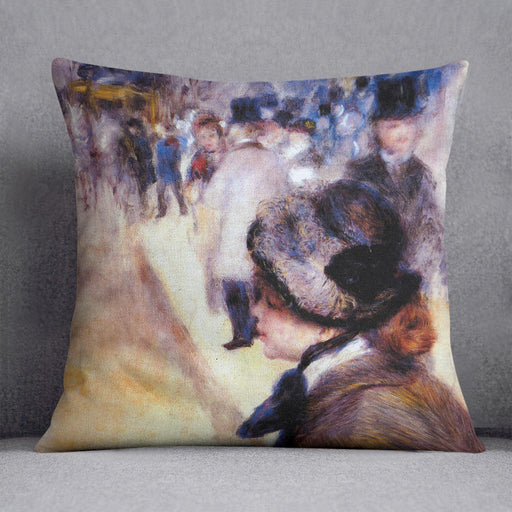 The place Clichy by Renoir Cushion