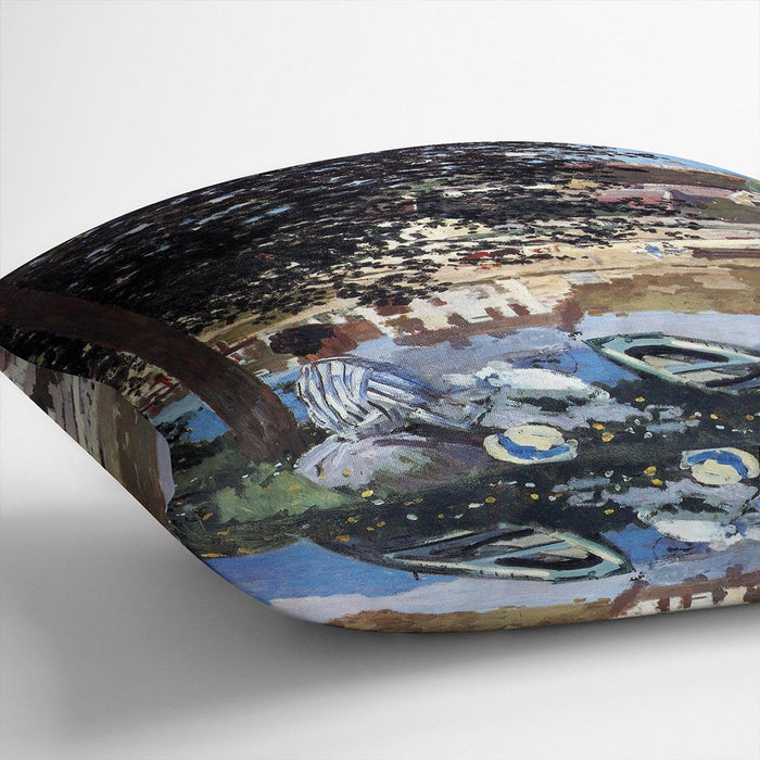 The river has burst its banks by Monet Cushion
