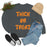 Thick Or Treat Orange Print Sweat Shirt