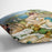 Three bathing girls with crab by Renoir Cushion