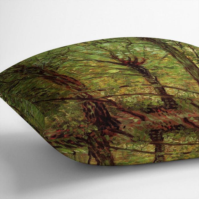 Trees and Undergrowth by Van Gogh Cushion