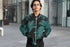 Tropical Banana Night Leaves Bomber Jacket