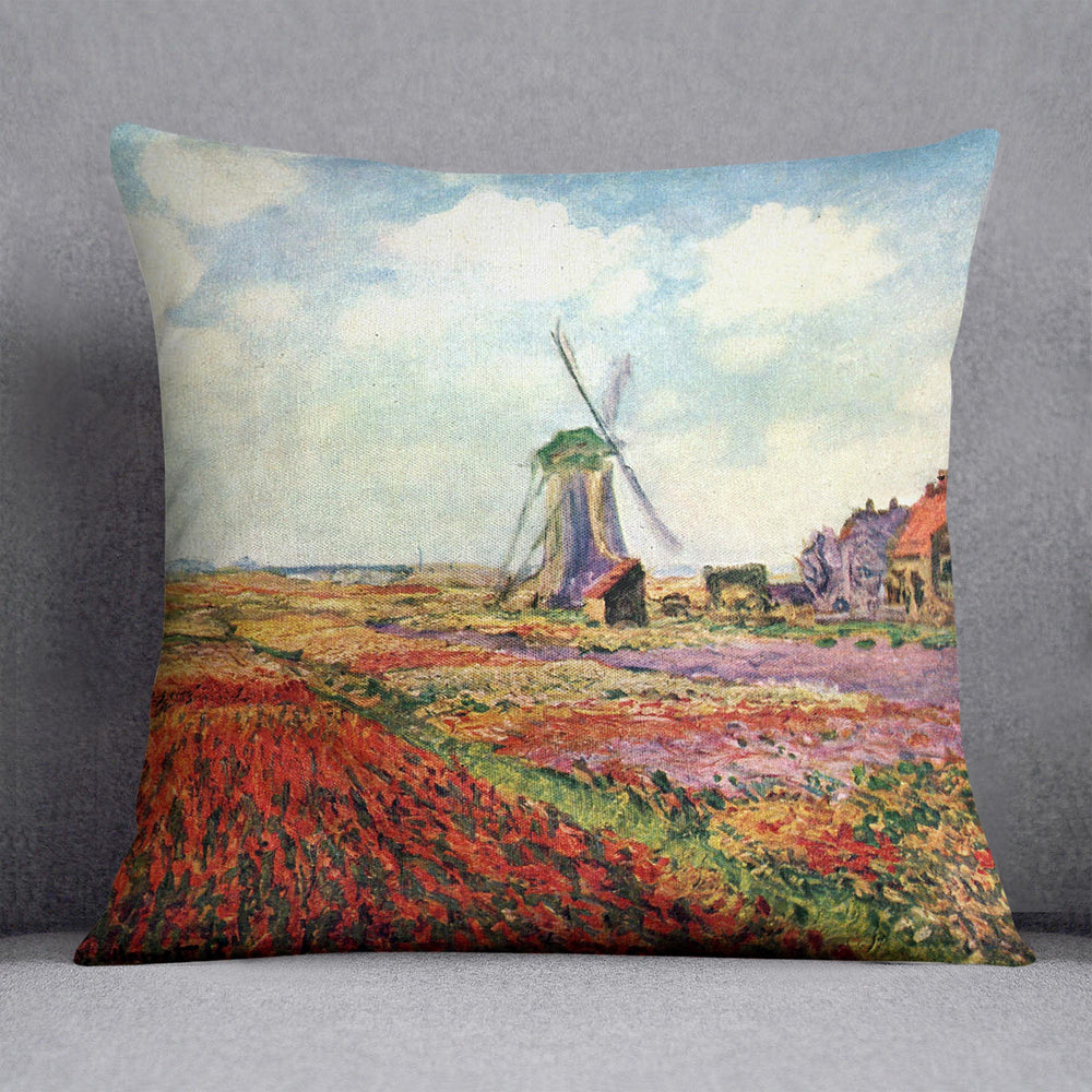 Tulips of Holland by Monet Cushion