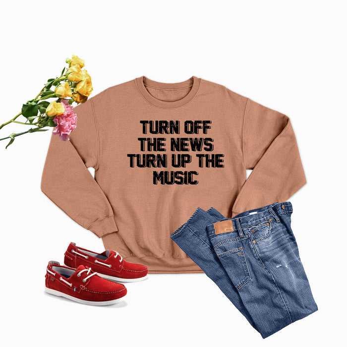 Turn Up The Music Sweat Shirt