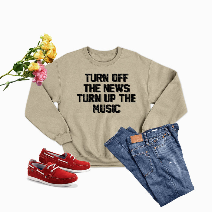 Turn Up The Music Sweat Shirt