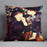 Two girls in black by Renoir Cushion