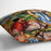 Two women with young girls in a landscape by Renoir Cushion