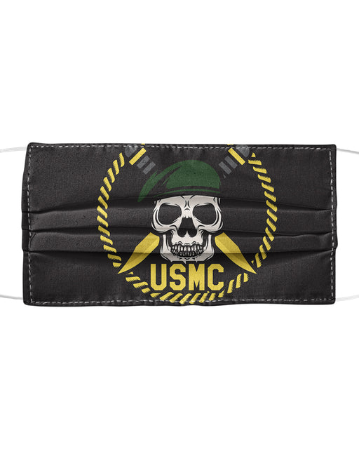 USMC Skull Mascots Vector Mask