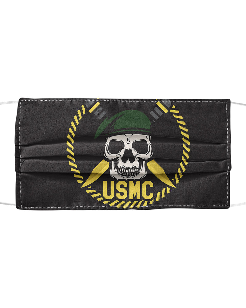 USMC Skull Mascots Vector Mask