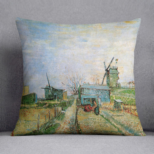 Vegetable Garden in Montmartre by Van Gogh Cushion