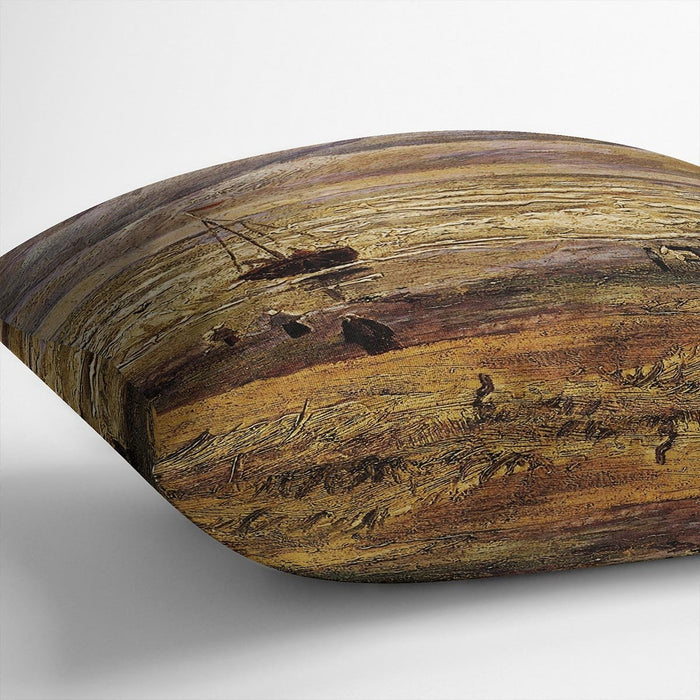 View of the Sea at Scheveningen by Van Gogh Cushion
