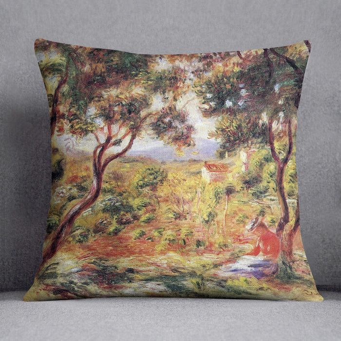 Vines at Cagnes by Renoir Cushion