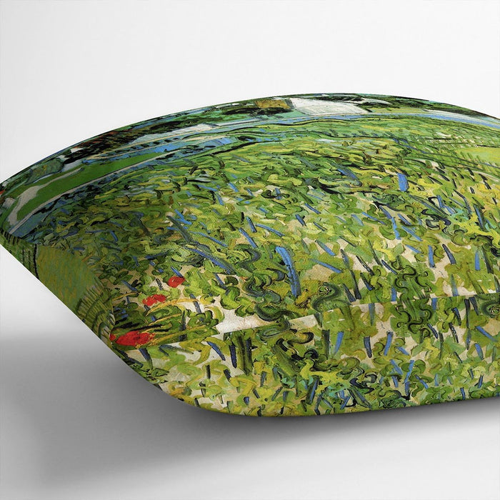 Vineyards with a View of Auvers by Van Gogh Cushion