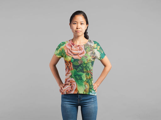 Vintage Garden Poster (1)Classic Sublimation Women's T-Shirt