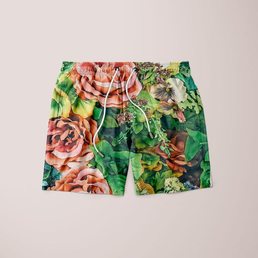 Vintage Garden Poster (1) Shorts