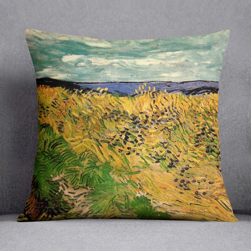 Wheat Field with Cornflowers by Van Gogh Cushion