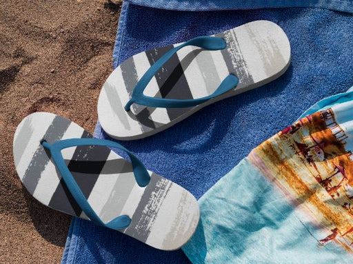 Abstract Paint Flip Flops