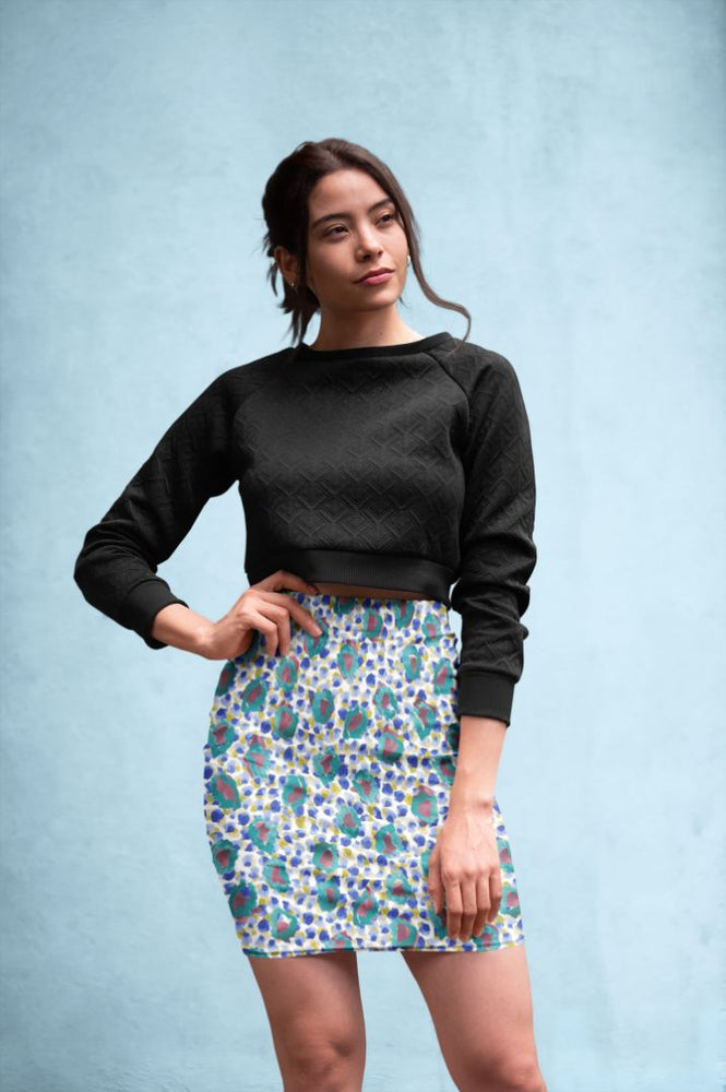Abstract Pattren (39) Pencil Skirt