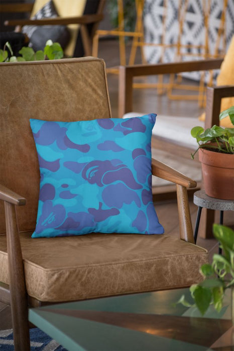 Alpine Blue Retro Cushion/Pillow