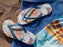 Alpine Flower Style Flip Flops
