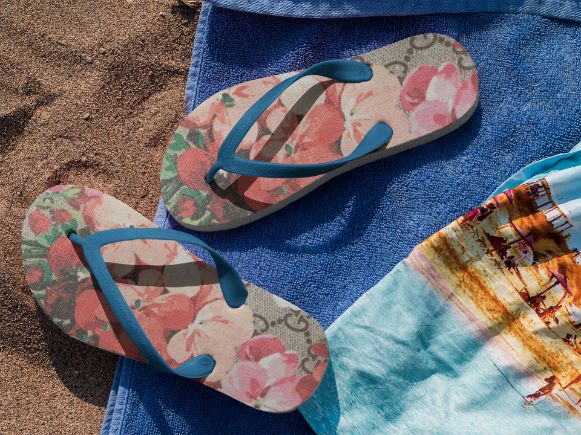 Alpine Flower (2) Flip Flops