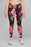 Alpine Pink Flowers Legging