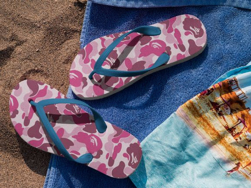 Alpine Pink Pattern Flip Flops