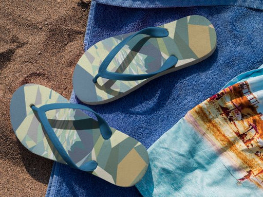 Alpine Scenry Flip Flops