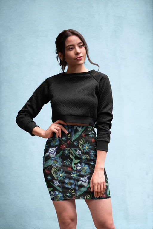 Animal Pattern Pencil Skirt