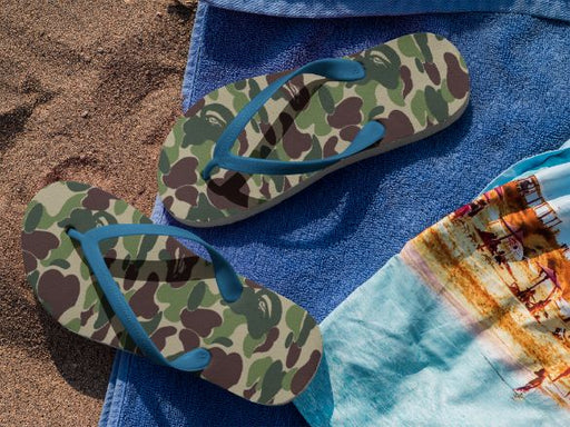 Army Dots Pattern Flip Flops