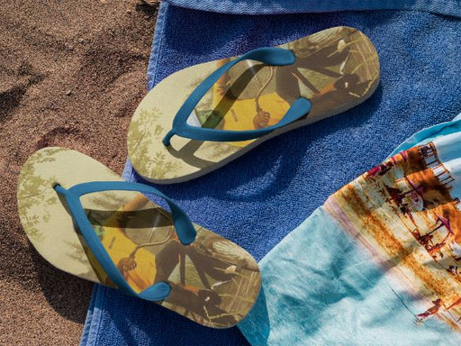 Art Relief Flip Flops
