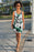 BLACK AND WHITE FLORAL GARDEN GLAMOR Sublimation Cut & Sew Dress