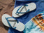 Background Off White Flip Flops