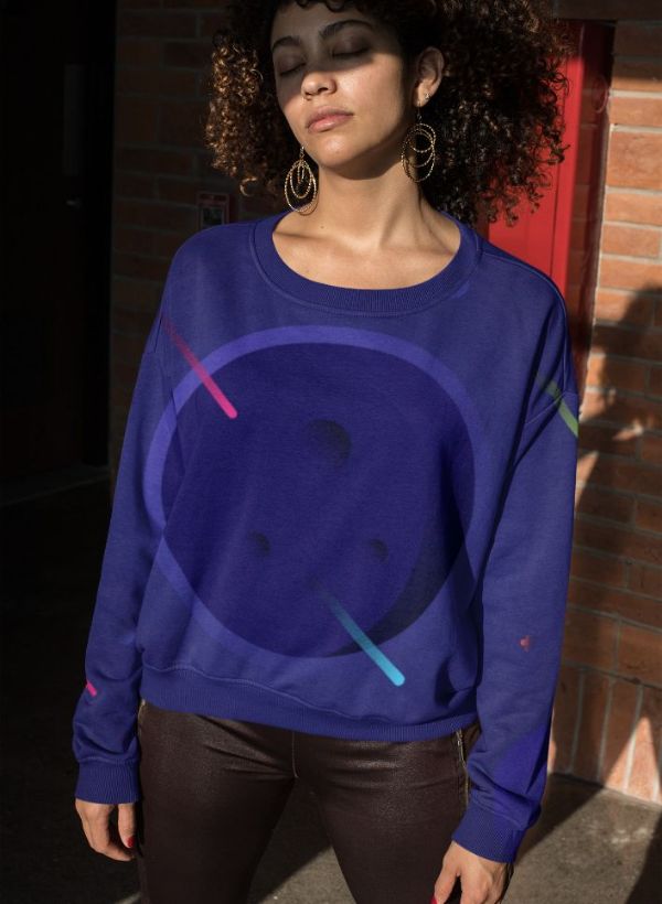 Blue Galaxy Sublimation Sweatshirt
