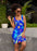 Blue Garden Kid's sweater (2) Sublimation Cut & Sew Dress
