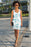 Blue Leaf pattern Sublimation Cut & Sew Dress