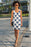 Blue gold and pink triangles pattern Poster Sublimation Cut & Sew Dress