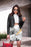 COLLAGE ART (GIRL) Pencil Skirt