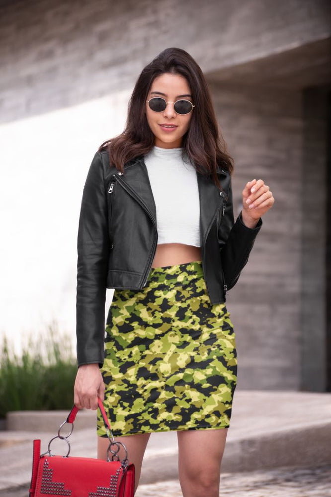 Camofludge 3 (2) Pencil Skirt
