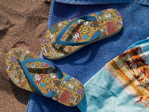 Cartoon Charters Flip Flops