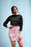 Dark Pink Camo Pencil Skirt