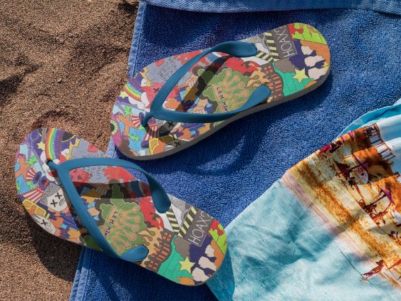 Darkest Hour Flip Flops