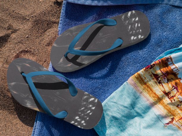 Dog Art Flip Flops
