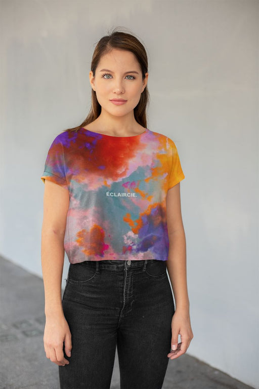 Éclaircie All-Over Print Crop Tee