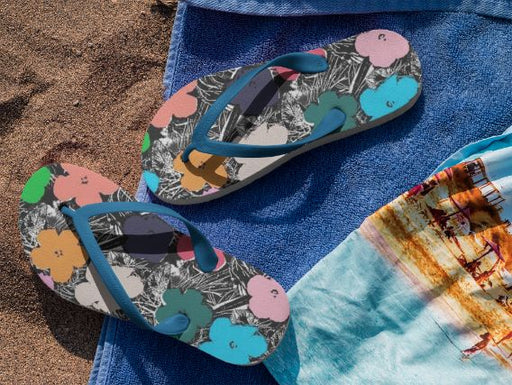Fake Flower Flip Flops