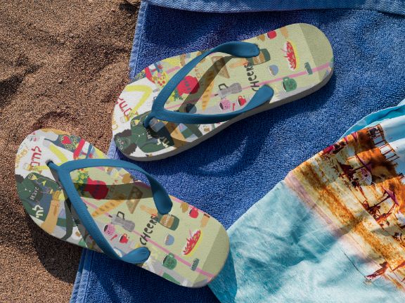Family Dinner Flip Flops