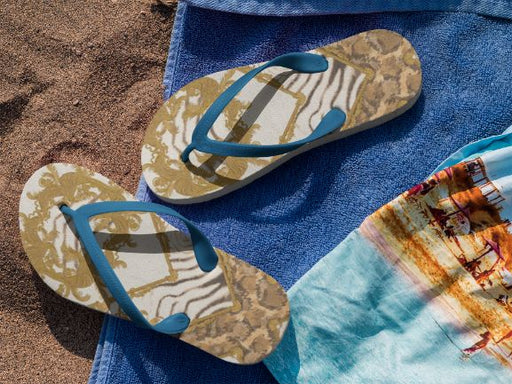 Famous Pattern Flip Flops