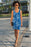 Feeling of lightness Pattern - Blue Poster Sublimation Cut & Sew Dress
