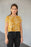 Feeling of lightness pattern - Mellow Yellow Poster All-Over Print Crop Tee