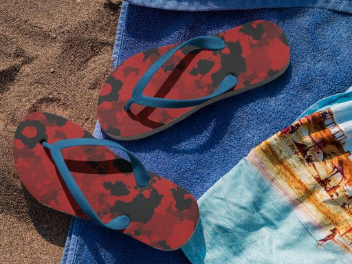 Fire Abstract Design Flip Flops